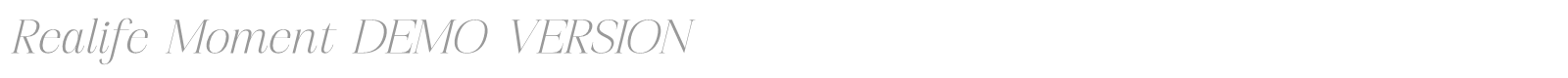 Realife Moment font preview